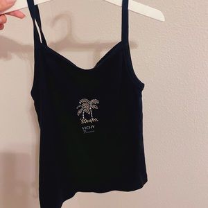 cute tank top with little gems